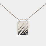 Collier Identity Tag - Alexander McQueen - Métal - Métallique