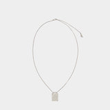 Collier Identity Tag - Alexander McQueen - Métal - Métallique