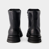 Bottines Wander - Alexander McQueen - Cuir - Noir