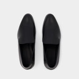 Mocassins Metal Heel - Alexander McQueen - Cuir - Noir/Argenté