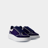 Sneakers Oversized - Alexander McQueen - Cuir - Bleu/Gris