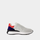 Sneakers Sprint Runner - Alexander McQueen - Cuir - Gris