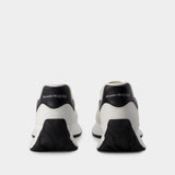 Sneakers Sprint Runner - Alexander McQueen - Cuir - Blanc/Noir