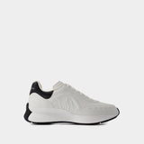 Sneakers Sprint Runner - Alexander McQueen - Cuir - Blanc/Noir