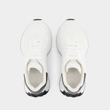 Sneakers Sprint Runner - Alexander McQueen - Cuir - Blanc/Noir