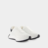Sneakers Sprint Runner - Alexander McQueen - Cuir - Blanc/Noir