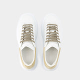 Sneakers Oversized - Alexander McQueen - Cuir - Beige