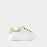 Sneakers Oversized - Alexander McQueen - Cuir - Beige