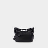 Sac À Main The Mini Peak - Alexander McQueen - Cuir - Noir
