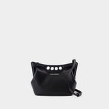Sac À Main The Mini Peak - Alexander McQueen - Cuir - Noir