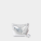 Sac À Main The Mini Peak - Alexander McQueen - Cuir - Argenté