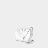 Sac À Main The Mini Peak - Alexander McQueen - Cuir - Argenté