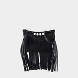 Sac À Bandoulière The Mini Peak - Alexander McQueen - Cuir - Noir