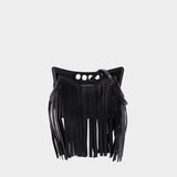 Sac À Bandoulière The Mini Peak - Alexander McQueen - Cuir - Noir
