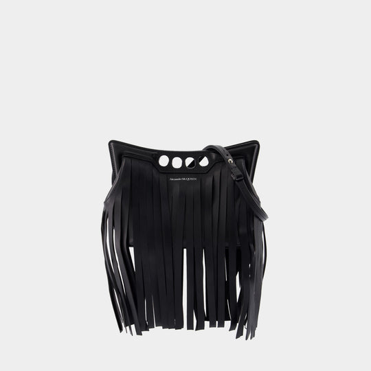 Sac À Bandoulière The Mini Peak - Alexander McQueen - Cuir - Noir