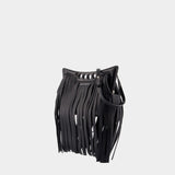 Sac À Bandoulière The Mini Peak - Alexander McQueen - Cuir - Noir