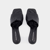 Sandales à Talon Seal - Alexander McQueen - Cuir - Noir