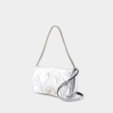Sac À Bandoulière The Seal Small - Alexander McQueen - Cuir - Argenté