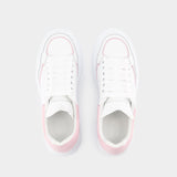 Sneakers Oversized Hybrid - Alexander McQueen - Cuir - Blanc/Rose Pâle