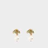 Boucles D'oreilles Seal - Alexander McQueen - Métal - Doré