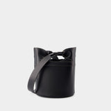Sac À Bandoulière The Bucket Bow - Alexander McQueen - Cuir - Noir