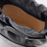 Sac À Bandoulière The Bucket Bow - Alexander McQueen - Cuir - Noir