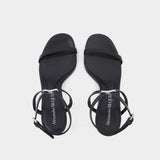 Sandales Armadillo - Alexander McQueen - Cuir - Noir