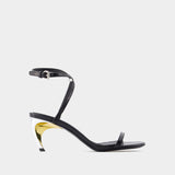 Sandales Armadillo - Alexander McQueen - Cuir - Noir