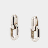Boucles D'oreilles Peak Chain - Alexander McQueen - Métal - Métallique