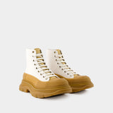 Bottines Tread - Alexander McQueen - Cuir - Beige