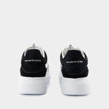 Sneakers Oversized - Alexander McQueen - Cuir - Gris