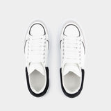 Sneakers Oversized - Alexander McQueen - Cuir - Gris