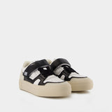 Baskets Low-Top ADC en Cuir Blanc/Multi