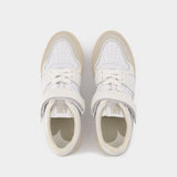 Baskets Low-Top ADC en Cuir Blanc