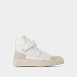 Baskets High-Top ADC en Cuir Blanc