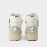 Baskets High-Top ADC en Cuir Blanc