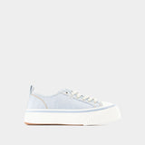 Sneakers Low Top Ami 1980 Snk - Ami Paris - Toile - Bleu Javel
