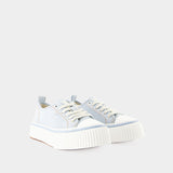 Sneakers Low Top Ami 1980 Snk - Ami Paris - Toile - Bleu Javel