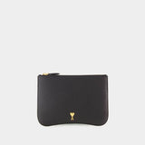 Pochette Paris - AMI Paris - Cuir - Noir