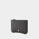 Pochette Paris - AMI Paris - Cuir - Noir