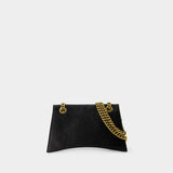 Sac à Bandoulière Crush S - Balenciaga - Cuir - Noir