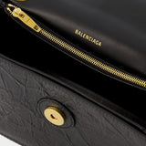 Sac à Bandoulière Crush S - Balenciaga - Cuir - Noir