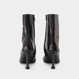 Bottines Groupie M80 - Balenciaga - Cuir - Noir/Or