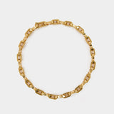 Collier Hourglass Choker - Balenciaga - Doré