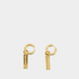 Boucles D'Oreille Skate Tag P - Balenciaga - Doré