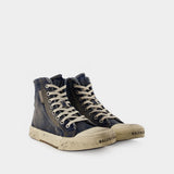 Sneakers Paris High Top - Balenciaga - Toile - Mid 90's Blue