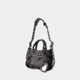 Sac Neo Cagole Medium - Balenciaga - Cuir - Noir
