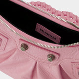 Sac Le Cagole Sho XS - Balenciaga - Cuir - Powder Pink