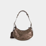 Sac Porté Épaule Le Cagole XS - Balenciaga - Cuir - Dark Bronze