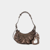 Sac Porté Épaule Le Cagole XS - Balenciaga - Cuir - Dark Bronze